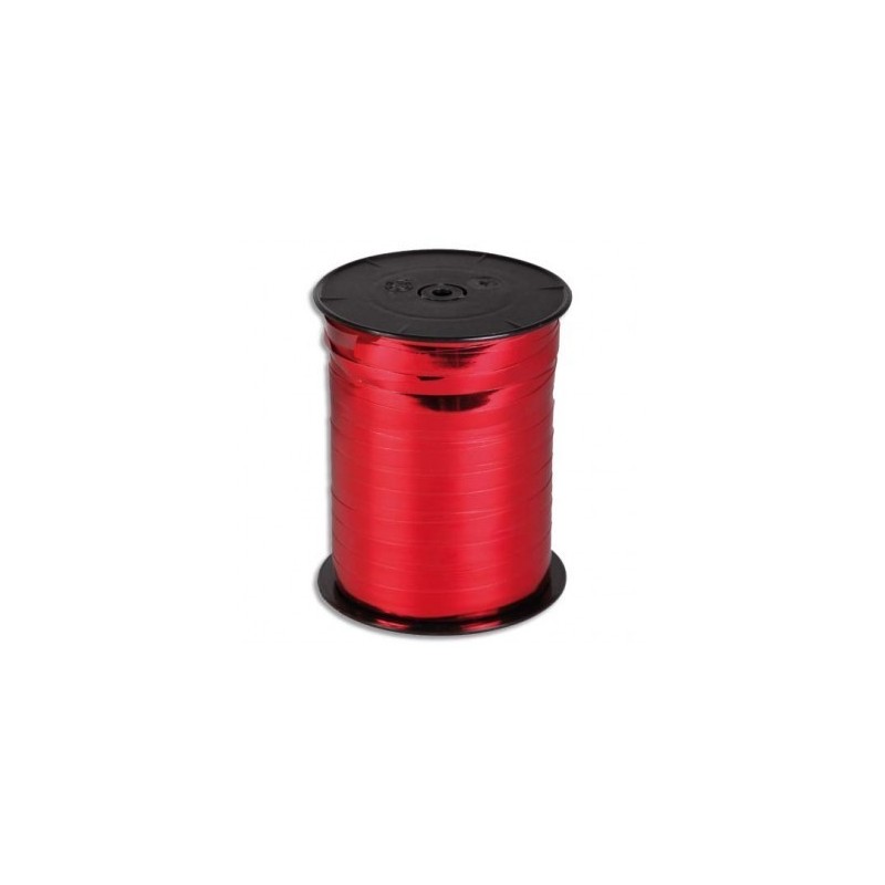 Bolduc Rouge Brillant - Effet Miroir 250m