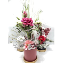 Composition florale artificielle de Noël | Grossiste fleuristes