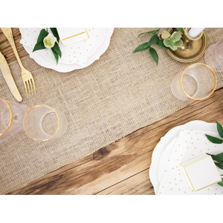 Chemin de table | Toile de jute | Grossiste fleuriste