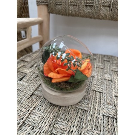 Composition Florale Orange | Grossiste Fleuriste | Fleurs Artificielles