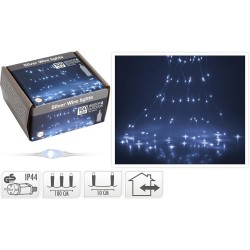 Rideau Lumineux Argent 100 microled