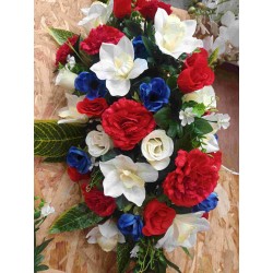 gerbe tricolore Paris | Grossiste fleuriste | Fait main en France