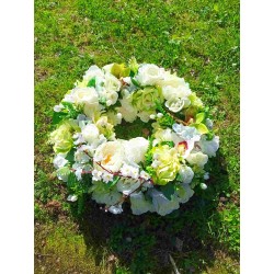 Couronne funéraire | Grossiste fleuriste | Fait main en France