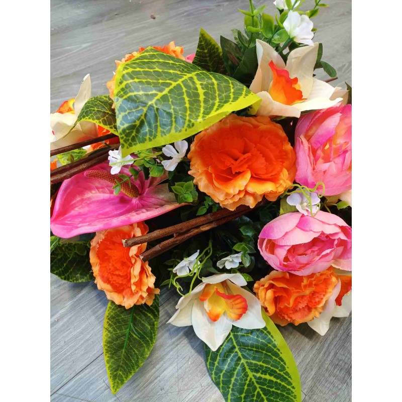 Composition florale gerbe | Grossiste fleuriste | Fait main en France