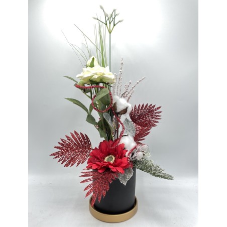 Composition florale artificielle de Noël | Grossiste fleuristes