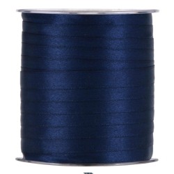 Ruban satin  10mm x 100m Bleu foncé