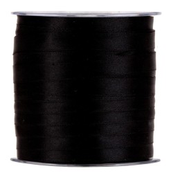 Ruban satin 10mm x 100m Noir