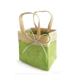 SAC IMITATION JUTE FIJI VERT GRAND MODELE