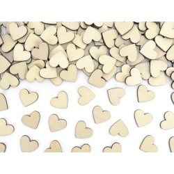 Coeur en bois 2cm Boite de 50 pièces