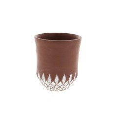 Pot Terracotta Motifs Blancs | Déco tendance | Grossiste Fleuriste