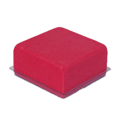 Mousse florale demi-cube base plastique Oasis Rainbow - Rouge