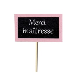 Pic ardoise " Merci maîtresse "