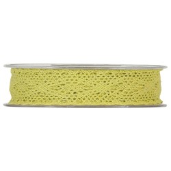 Ruban dentelle  25mm x8m Vert