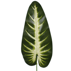 Feuille Anthurium Verte Artificielle 50cm dont 22cm de feuille