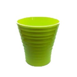 Cache pot Orchidée Vert Pomme ø12,5 x H13cm x9pièces