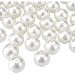 Perles 20mm x 12 Pièces Blanc